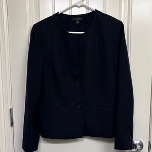 Ann Taylor Elegant Navy Blazer